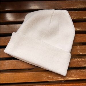 Cozy White Beanie Hat